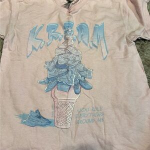 Kids Graphic T-Shirt - Cream & Blue